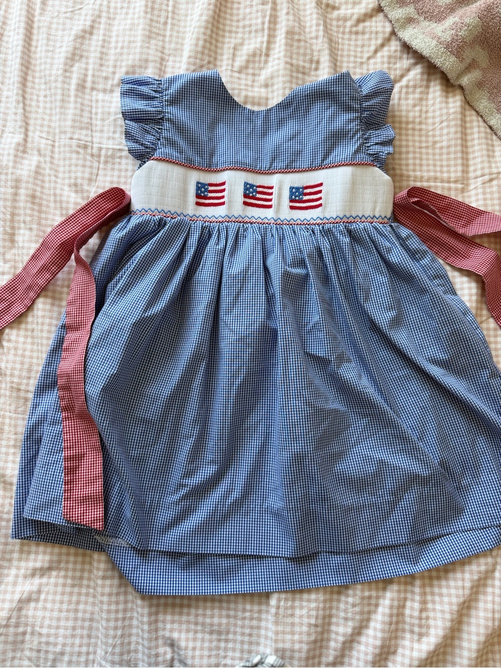 Girls smocked dress